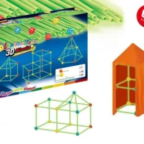 DIY أعمدة بناء الخيام والقلاع 68 قطعة